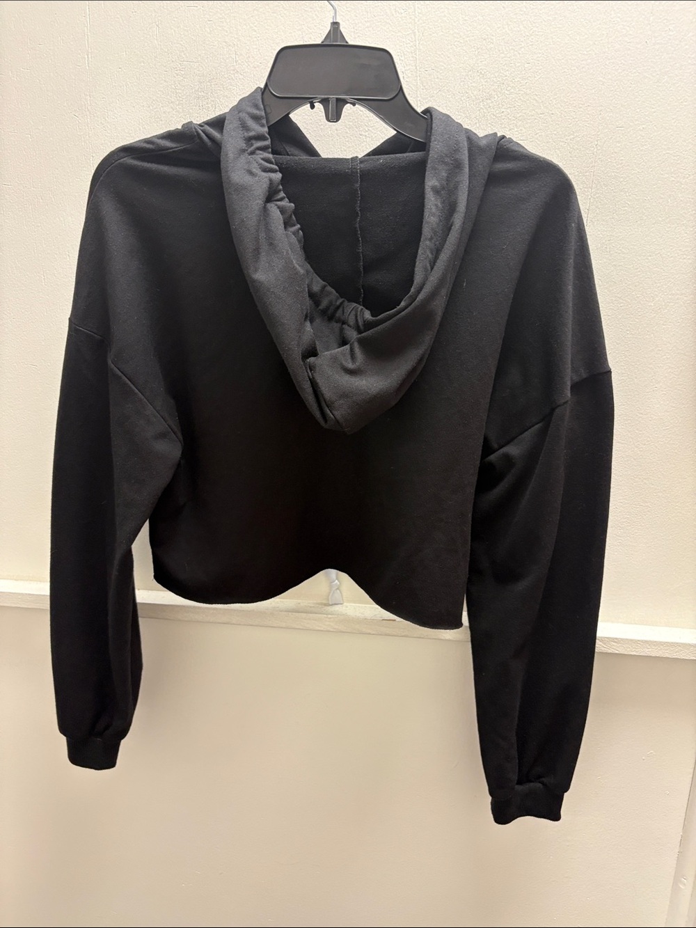 C'EST LA VIE Paris Black Cropped Hoodie - Picture 3 of 3